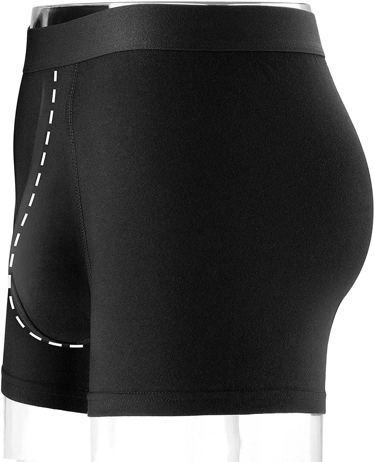 side style with black underwear's front rise - only claler