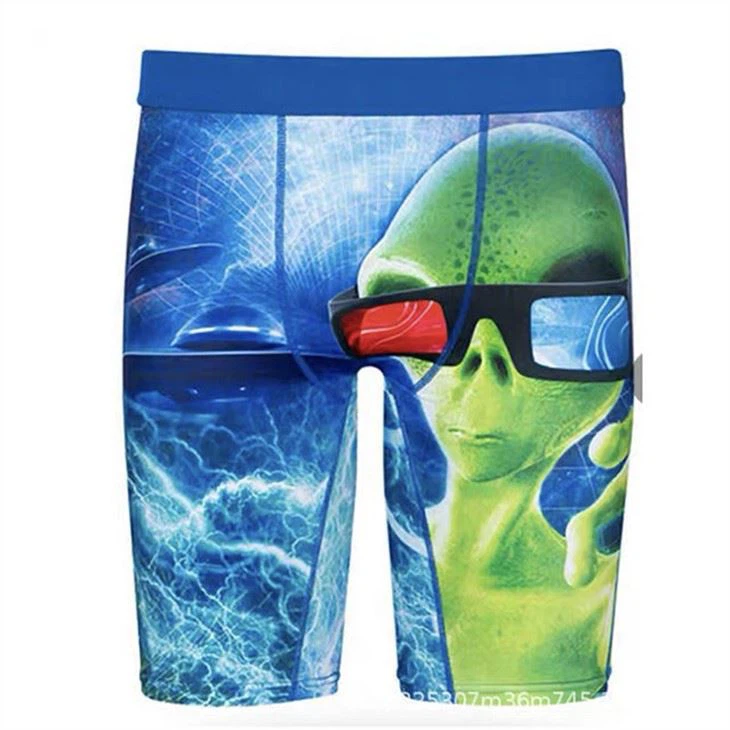 Digital pattern print cotton male pants blue pattern printing sexy fashion nice design